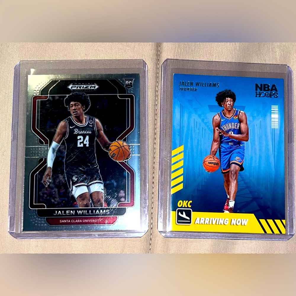 Jalen Williams 2022 Panini NBA ROOKIE Trading Cards x 2 OKC THUNDER Santa Clara